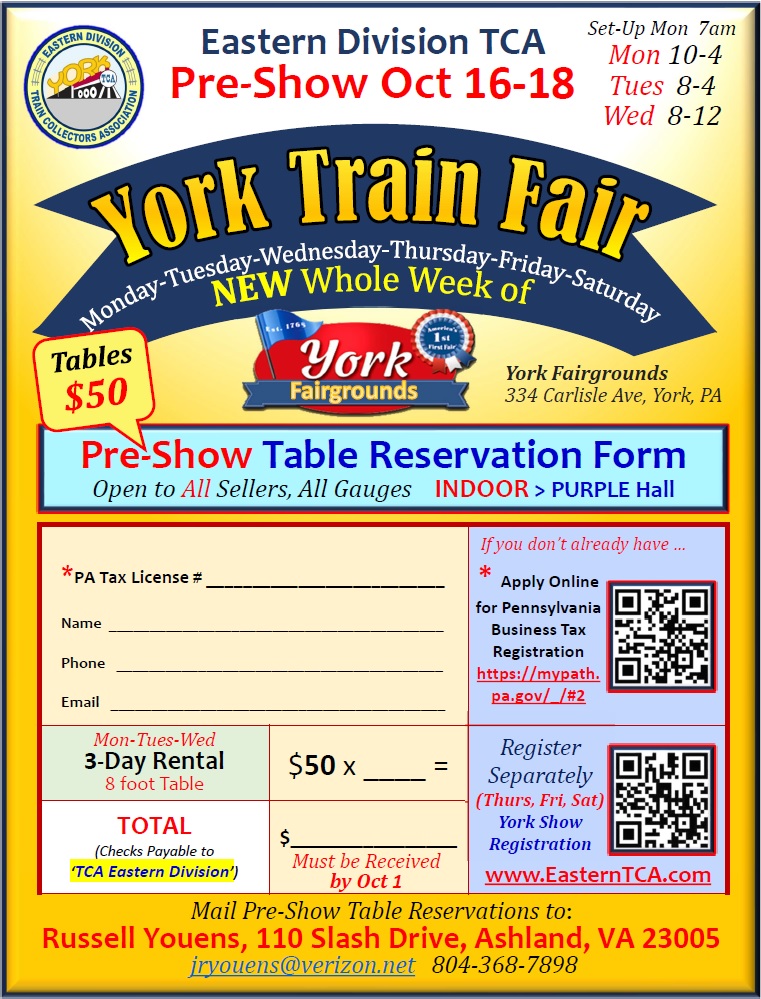 York Preshow Registration